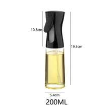 1 pieza Botella de spray de aceite de oliva de plástico, para cocinar, rociador de aceite para freidora de aire, dispensador de aceite para cocina con control de vertido - Multicolor - Ver 11