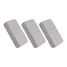 Kit 3 Pedra Pomes Simples Santa Clara Esfoliação dos Pés - Branco - Visão 2