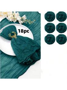 6/12/18/24/30pcs Set Balinese Sheer Coffee Color Napkins, 19.7 X 19.7 Inch Square Romantic Boho Style Transparent Napkins For Gift, Decoration, Vintage Bridal Shower, Birthday Party, Holiday Table Centerpiece (Multi-Color Options)