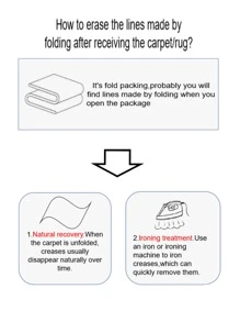 1入北歐設計印花圖案門墊，現代風格聚酯纖維長方形防滑耐用室內入口墊，門墊，室外地毯，適用於客廳，臥室，廚房裝飾 - 灰色 - 查看 8