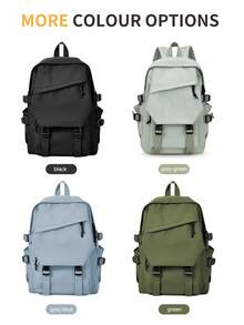 小型学校背包笔记本电脑背包 14-15.6 英寸，男女皆宜，轻便学校书包男女电脑包，适合工作大学，防水户外徒步旅行背包，带多功能口袋，男女旅行电脑背包，适合 14 英寸笔记本电脑，超薄休闲背包，防水书包小学初中高中书包，适合儿童青少年女孩男孩大学生 - 薄荷綠 - 查看 10