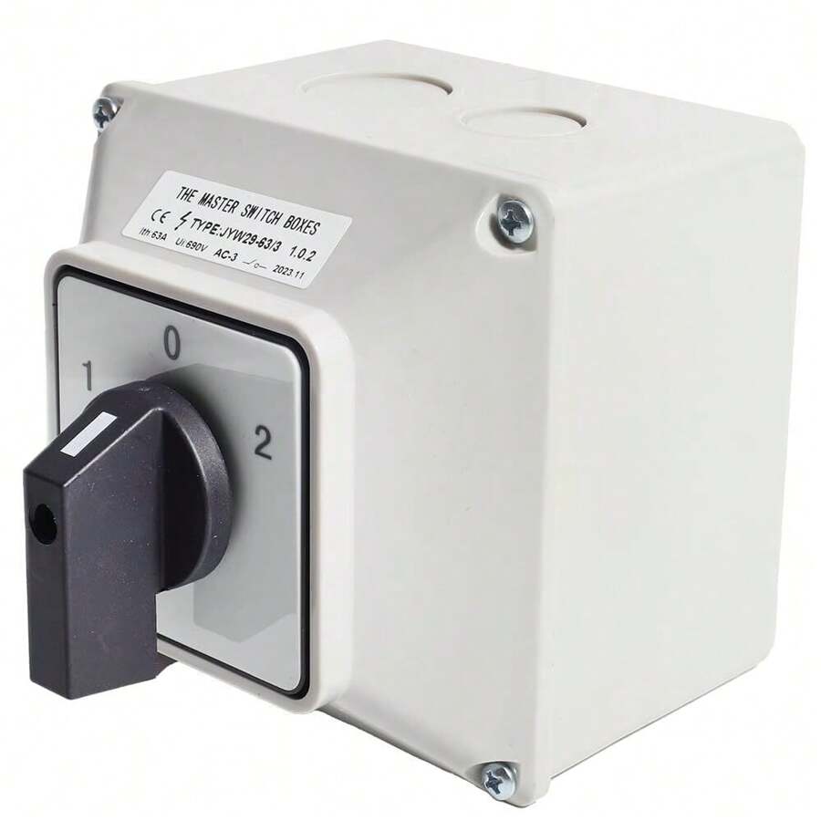 Universal Rotary Transfer Switch 690V 63A Cam Transfer Switch Box Dual