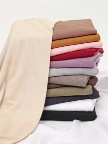 1 pièce Bandeau triangulaire antidérapant pour femme, coiffe hijab de couleur unie confortable, bandeau de sport respirant pour porter quotidien avec abaya, accessoires de voile