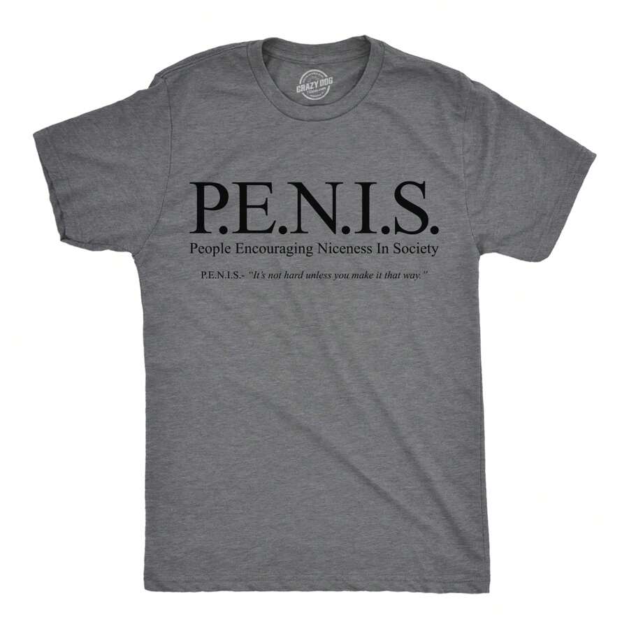 Mens Funny T Shirts Richard People Encouraging Niceness In Society Sarcastic Tee For Men Mens Funny T Shirts Cool Vintage Fashion T-Shirt Gift - 深希瑟灰色 - 查看 1