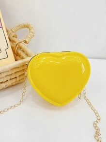 1 Túi Đeo Ngang Nhựa PVC Màu Kẹo Sáng Bóng Cho Bé Gái, Khóa Kéo, Túi Mini Dễ Thương Để Sử Dụng Hàng Ngày - A - Xem 11