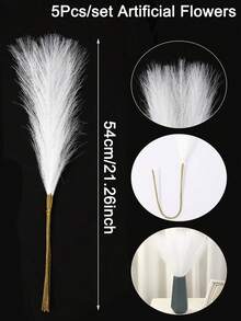 5/15入組乾燥花裝飾花束，波西米亞風格乾燥花裝飾中心台面裝飾婚禮裝飾鄉村風格裝飾 - 彩色 - 查看 12