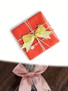 50Pcs Diy85Mm Dovetail Bow Color Polyester Handmade Ribbon Bow, Suitable For Gift Packaging Decoration, Party Decoration, Gift Box Decoration, Clothing, Accessories, Toy Packaging, Headwear, Flower Packaging, Wedding Wedding Arrangement, Invitation Card, Wedding Candy Box Decoration Bow - Multicolor - View 4