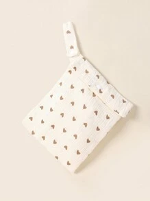 1pc Soft Printed Multifunctional Nursing Bag For Stroller, Bottle Storage Bag, Tote Bag - Multicolor - View 14