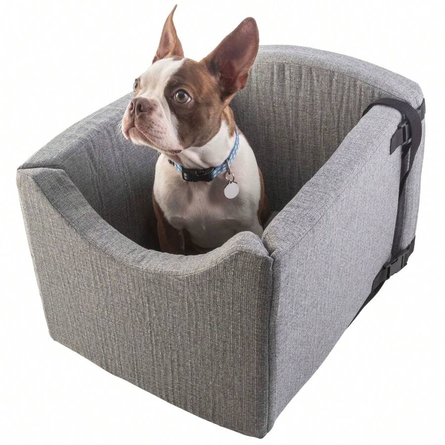 Petmaker Dog Car Seat For Small Pets Gray Washable Booster Seat With