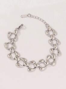1pc Stainless Steel Bracelet For Women Fashion Gold Color Water Drop Shape Chain Bracelets Jewelry - Bracelet - View 8