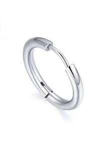 1 chiếc Khuyên Tai Bạc Sterling, Bông Tai Inox, Không Cần Tháo Ra Khi Ngủ, Thích Hợp Để Đeo Hàng Ngày Cho Nam Và Nữ - Bông tai đơn giản nhiều màu - Xem 18