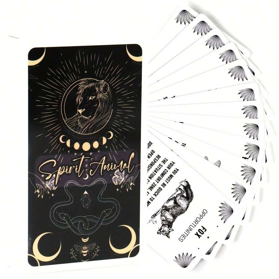 Your Power Animal-Reflects Characteristics That You Possess,Spirit Animal:A 54 Cards(With Pdf-Guide)