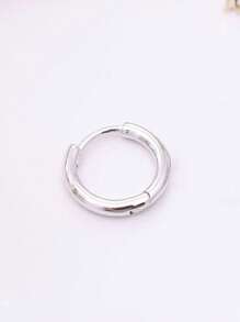 1 chiếc Khuyên Tai Bạc Sterling, Bông Tai Inox, Không Cần Tháo Ra Khi Ngủ, Thích Hợp Để Đeo Hàng Ngày Cho Nam Và Nữ - Bông tai đơn giản nhiều màu - Xem 16