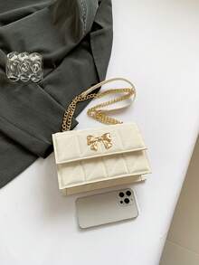 女士高端腋下链条小包，新款时尚百搭网眼单肩斜挎包可装手机和钱包