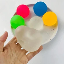 1pc/4cm/6cm麦芽糖浆减压球带音乐、排气阀、慢回弹揉捏儿童玩具，颜色随机，适用于国庆节、仲夏节、世界青年狂欢节