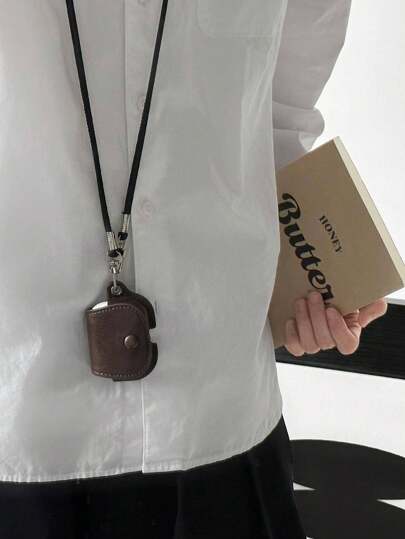 复古皮革专业保护壳，斜挎保护套，适用于 Apple 1/2/3/Pro 3 无线蓝牙耳机