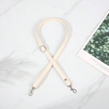 1pc Solid Color PU Adjustable Shoulder Strap, Replacement Crossbody Bag Strap Accessory - Beige - View 14