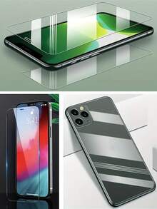 4Pcs Dalotou Tempered Glass Screen Protectors Compatible With Iphone 15 Pro Max/15 Pro/14/13 Pro Max/12/11 Pro - 9H Hardness Ultra HD Screen Protection - Clear - View 3