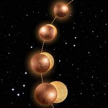1PC Moon Wall Light, 10in Modern Moon Lamp, Plug In Sconce Led Wall Light, Modern Night Light Wall Mounted Decorative Moon Light Room Decor Rotatable Moon Lights For Bedrooms, Hallway And Bedside - 玫瑰金色 - 查看 5