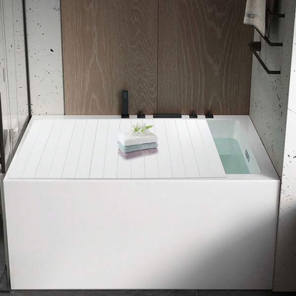 YUNRUX Bathtub Cover, Foldable Bathtub Board, Waterproof, Dustproof Bathtub Tray, Insulation PVC Bathtubs, Durable Insulation Board For Home, Bathroom, Spa Experience, 70 X 170 X 0.65cm