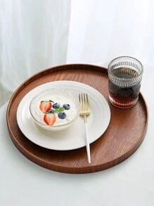 1 件/3 件木制托盘，用于盛放食物、小吃、饮料、寿司、牛排、披萨、甜点、蛋糕、面包、早餐、咖啡、茶、冷盘、厨房、圣诞礼物