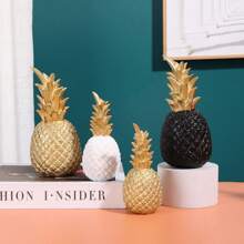 1pc Luxury Golden Pineapple Decoration, Resin Craft For Living Room, Model House, Entryway - Gold - View 7