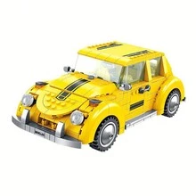 Robot transformador amarillo, juguete de montaje de bloques de construcción pequeños - Amarillo - Ver 5