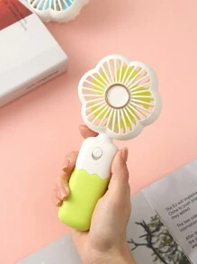 AOYI 1pc Portable Handheld Mini Fan With One AA Battery, Simple Design And One-Speed Adjustment, Suitable For Outdoor Use - Gradient - View 6