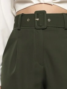 Women Pants - Army Green - View 4