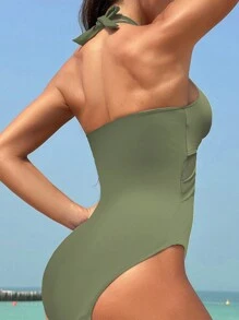 Women Tankinis - 軍綠色 - 查看 3
