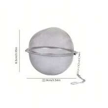 1 Stück Edelstahl Mesh Kräutertee Ball Tee-Ei Tee Filter für Suppe, Eintopf, Brühe, Gewürze und Tee, Küchenzubehör, Küche, Küchenartikel, Lebensmittel, Kochen, Camping, Urlaub, Strand, Raumdekoration, Organizer, Party, Reisen.