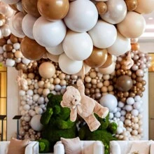 Party Balloons 25pcs/50pcs 12 Inch Happy Birthday Party Balloons Graduation Ceremony Jungle Wild Theme Party Decoration, Christmas - Mocha Brown - View 2