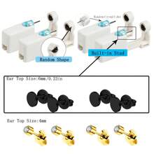 8pcs/Sets Ear Piercing Kit Disposable Self Ear Piercings Gun Kit Tool With Built In Ear Stud - White - View 23