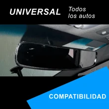 Espejo Retrovisor Panorámico 43cm Para Auto Camioneta Elimina Puntos Ciegos - Negro - Ver 6