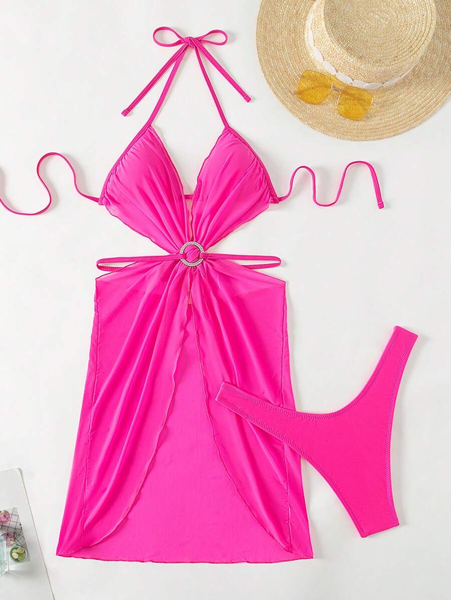 Women Bikini Sets - Màu Hồng Tươi - Xem 1
