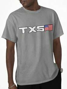 Men T-Shirts - 灰色 - 查看 2