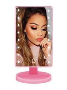 Dressing Room Table Mirror Led Light Usb/P Battery Makeup 22x16cm