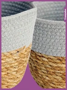 Storage And Organizer Bins - BỘ 3 CHIẾC GIỎ XÁM 3019P. 3018M. 3017G - Xem 6