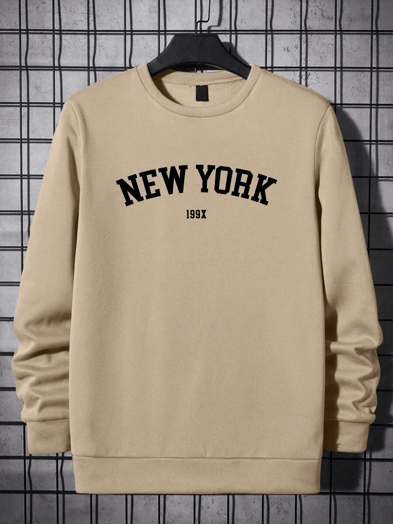 Men Sweatshirts - 駝色 - 查看 1