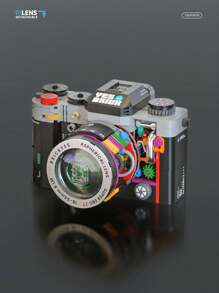 WLtoys Building Blocks Camera, DIY STEM Toys, Building Construction Brick Set Best Gift For Adult Teens Kids Collectible Model Digital Room Decoration - Multicolor - View 6