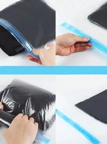 Thickened Vacuum Storage Home Transparent Travel Portable Sealed Clothes Storage Bags Compression Bags,Handheld Roll Vacuum Storage Bags Travel Roll Compression Bags Luggage Storage Bags,Quilt Clothes Storage Bags Household Clothes Bedding Quilt Vacuum Bags Quilt Clothes Quilt Storage Bags,Bedroom,Wardrobe,Bedroom,Bathroom Space Saving Quilt Blanket Compression Bags Clothes Storage Travel Storage Bags,Space Saving Household Storage Bags,Travel - Multicolor - View 6