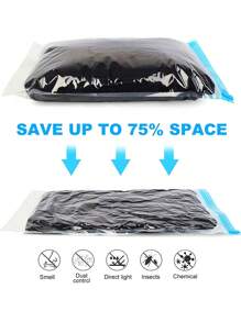 Thickened Vacuum Storage Home Transparent Travel Portable Sealed Clothes Storage Bags Compression Bags,Handheld Roll Vacuum Storage Bags Travel Roll Compression Bags Luggage Storage Bags,Quilt Clothes Storage Bags Household Clothes Bedding Quilt Vacuum Bags Quilt Clothes Quilt Storage Bags,Bedroom,Wardrobe,Bedroom,Bathroom Space Saving Quilt Blanket Compression Bags Clothes Storage Travel Storage Bags,Space Saving Household Storage Bags,Travel - Multicolor - View 9