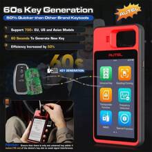 Autel MaxiIM KM100X Key Fob Programming Tool, As KM100 KM100E 2024 Newest Lite Of IM508 IM608 Key Programmer, 60S Key Generation - Red - View 4