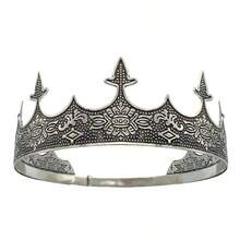 Crown Headpiece, Vintage Palace Prince Crown, Performance Prop - Bronze - View 4