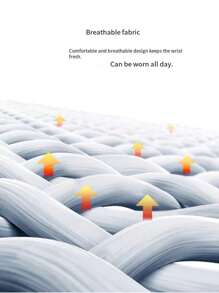 1 件装 男士女士运动健身篮球吸汗透气护腕户外羽毛球跑步毛巾护腕 - 彩色 - 查看 6