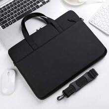 Customized Durable Laptop Bag, Customized Name, Text, Logo, Photo, Fashion, Minimalist, Solid Color, DIY Laptop Bag, Custom-Made, One-Of-A-Kind, Gift, Surprise, Includes Detachable Shoulder Strap
