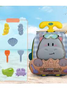 Children's Bath Time & Beach Toy Set, Including Beach Bucket, Cart, Shovel, And Other Sand Playing Tools - Multicolor - View 7