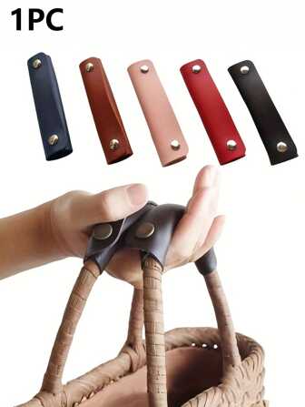 1PC PU Leather Handbag Handle Cover, Handle Protector Cover, Handle Sleeve For Shoulder Bag, Luggage, Purse,Handbag Handle Wrap Protectors Strap, Luggage Bag Decompression Belt, Travel Accessories,Bag Shoulder Strap Protection