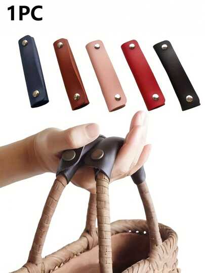 1PC PU Leather Handbag Handle Cover, Handle Protector Cover, Handle Sleeve For Shoulder Bag, Luggage, Purse,Handbag Handle Wrap Protectors Strap, Luggage Bag Decompression Belt, Travel Accessories,Bag Shoulder Strap Protection