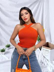 Women Sweaters - trái cam - Xem 2